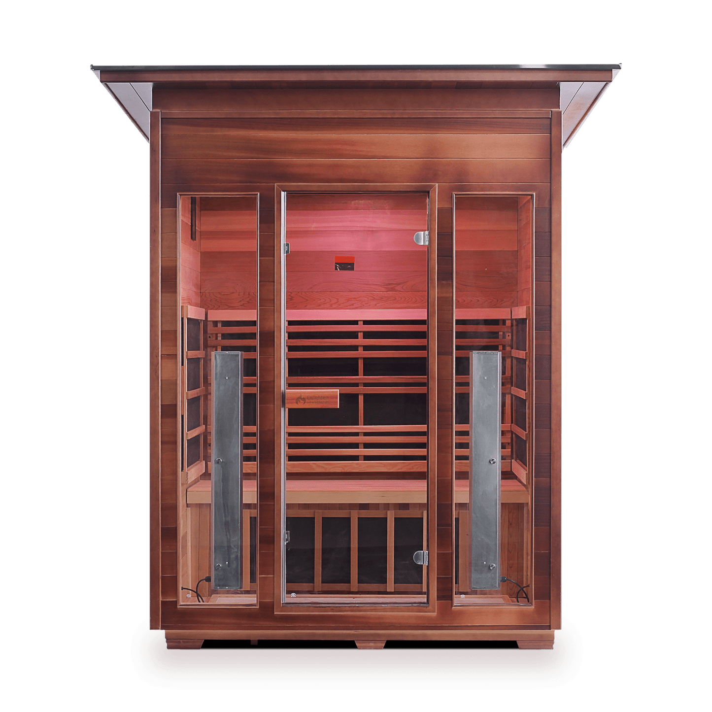 Enlighten Sauna Infrared Sauna Enlighten Sauna - RUSTIC 3 Full Spectrum Infrared Indoor or Outdoor Sauna