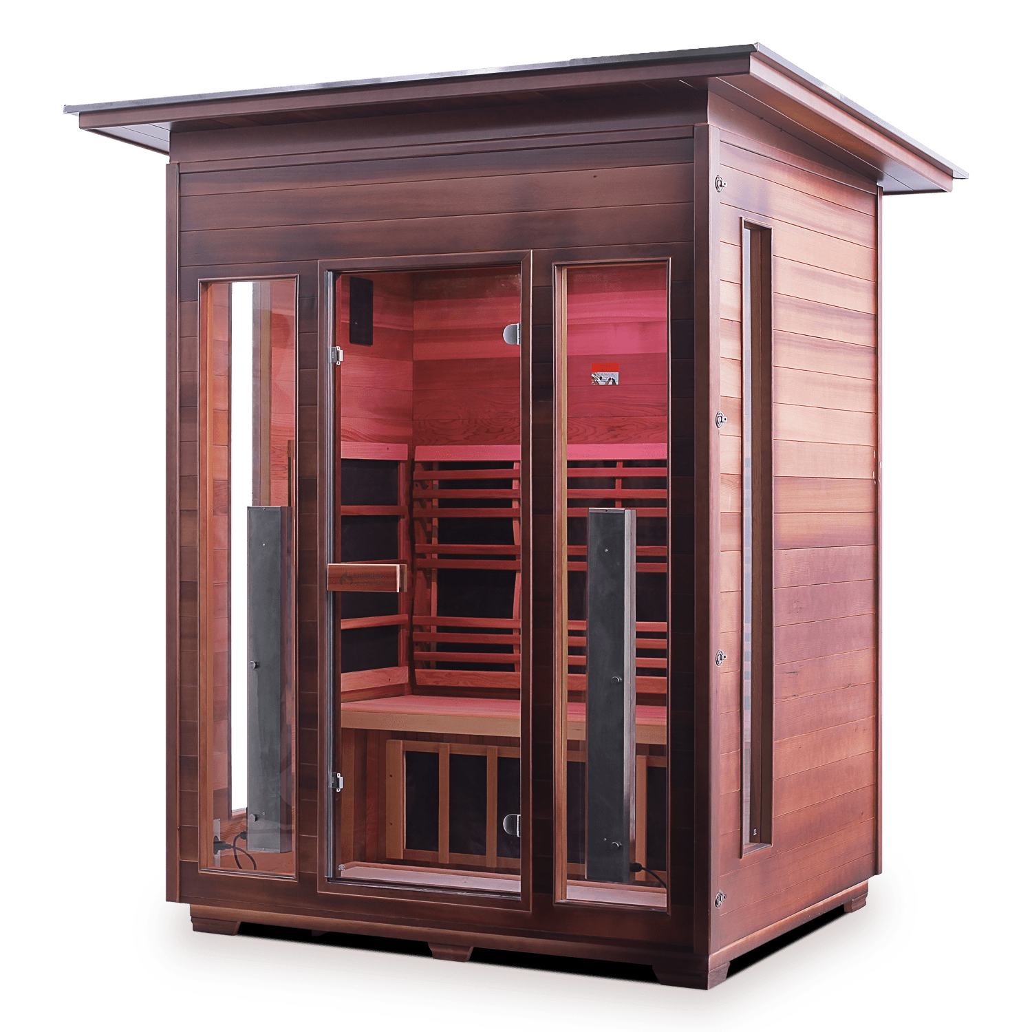 Enlighten Sauna Infrared Sauna Enlighten Sauna - RUSTIC 3 Full Spectrum Infrared Indoor or Outdoor Sauna