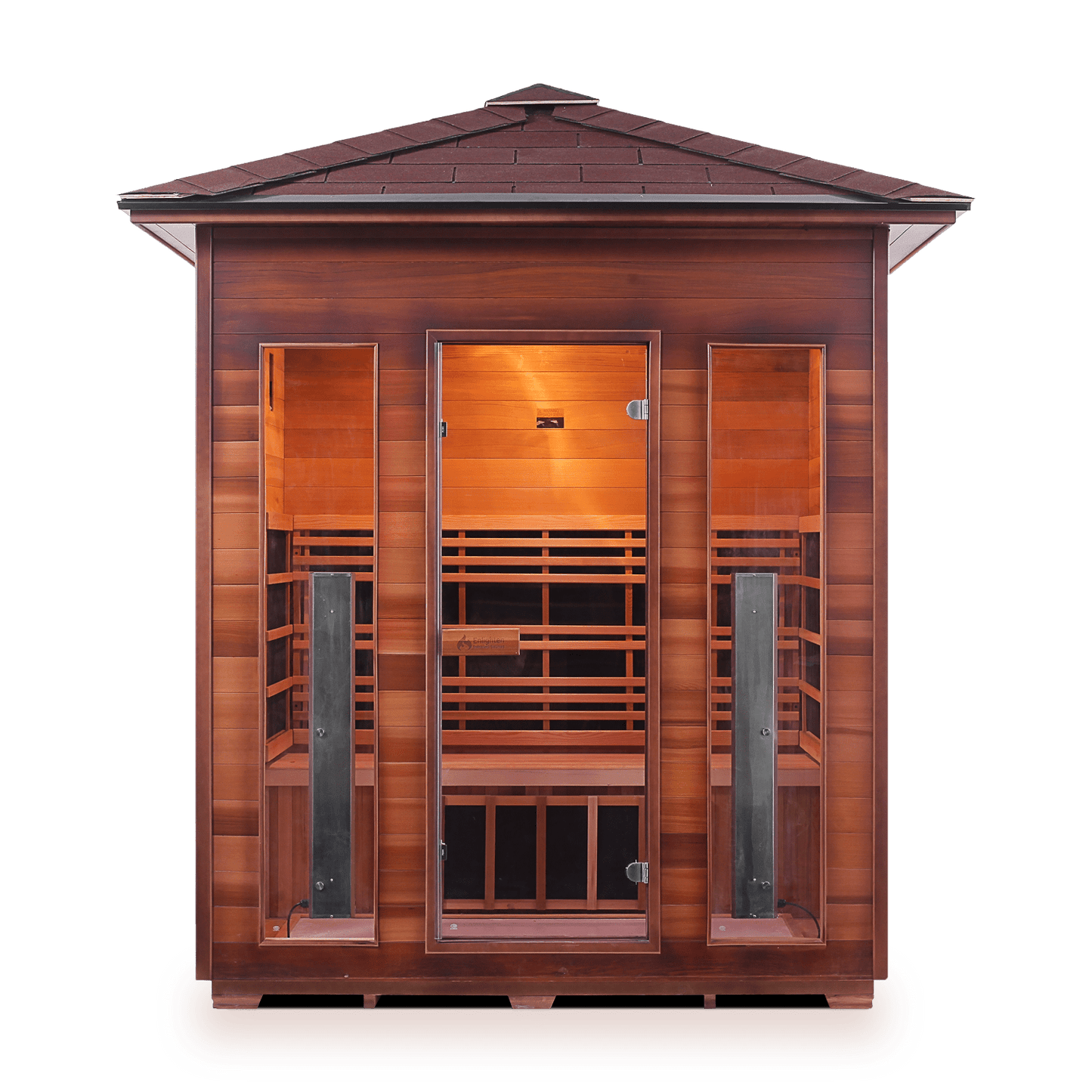 Enlighten Sauna Infrared Sauna Enlighten Sauna - RUSTIC 4 Full Spectrum Infrared Indoor/Outdoor/Corner Sauna