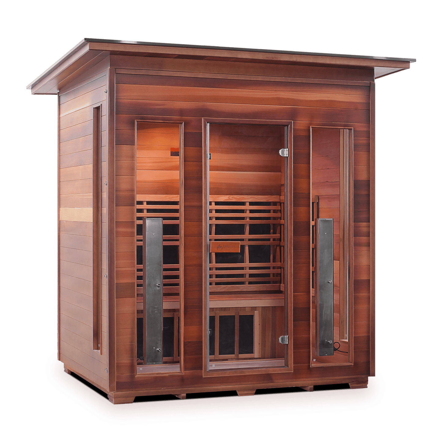 Enlighten Sauna Infrared Sauna Enlighten Sauna - RUSTIC 4 Full Spectrum Infrared Indoor/Outdoor/Corner Sauna