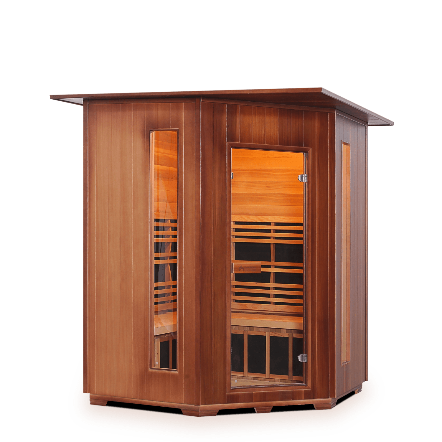 Enlighten Sauna Infrared Sauna Enlighten Sauna - RUSTIC 4 Full Spectrum Infrared Indoor/Outdoor/Corner Sauna