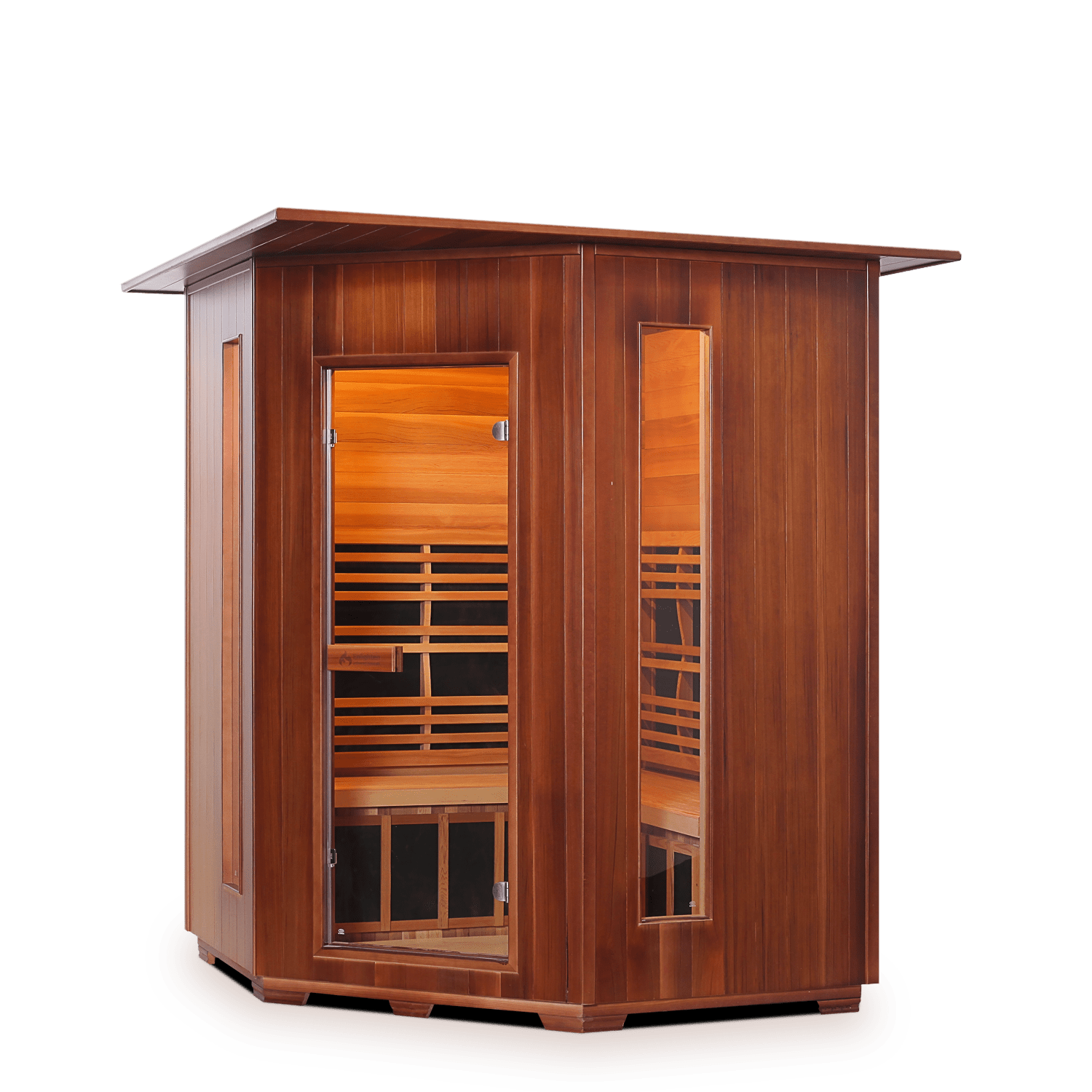 Enlighten Sauna Infrared Sauna Enlighten Sauna - RUSTIC 4 Full Spectrum Infrared Indoor/Outdoor/Corner Sauna