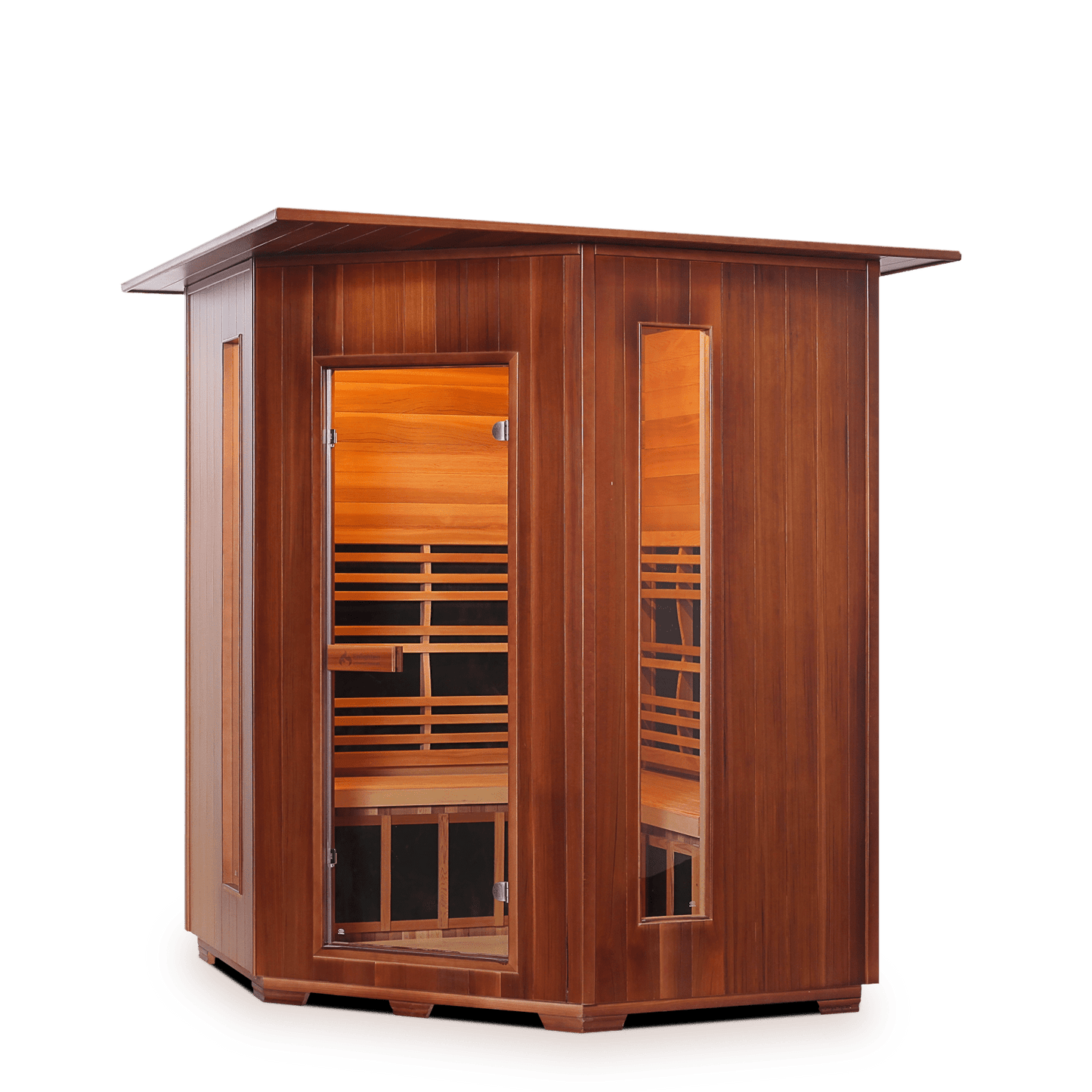 Enlighten Sauna Infrared Sauna Enlighten Sauna - RUSTIC 4 Full Spectrum Infrared Indoor/Outdoor/Corner Sauna