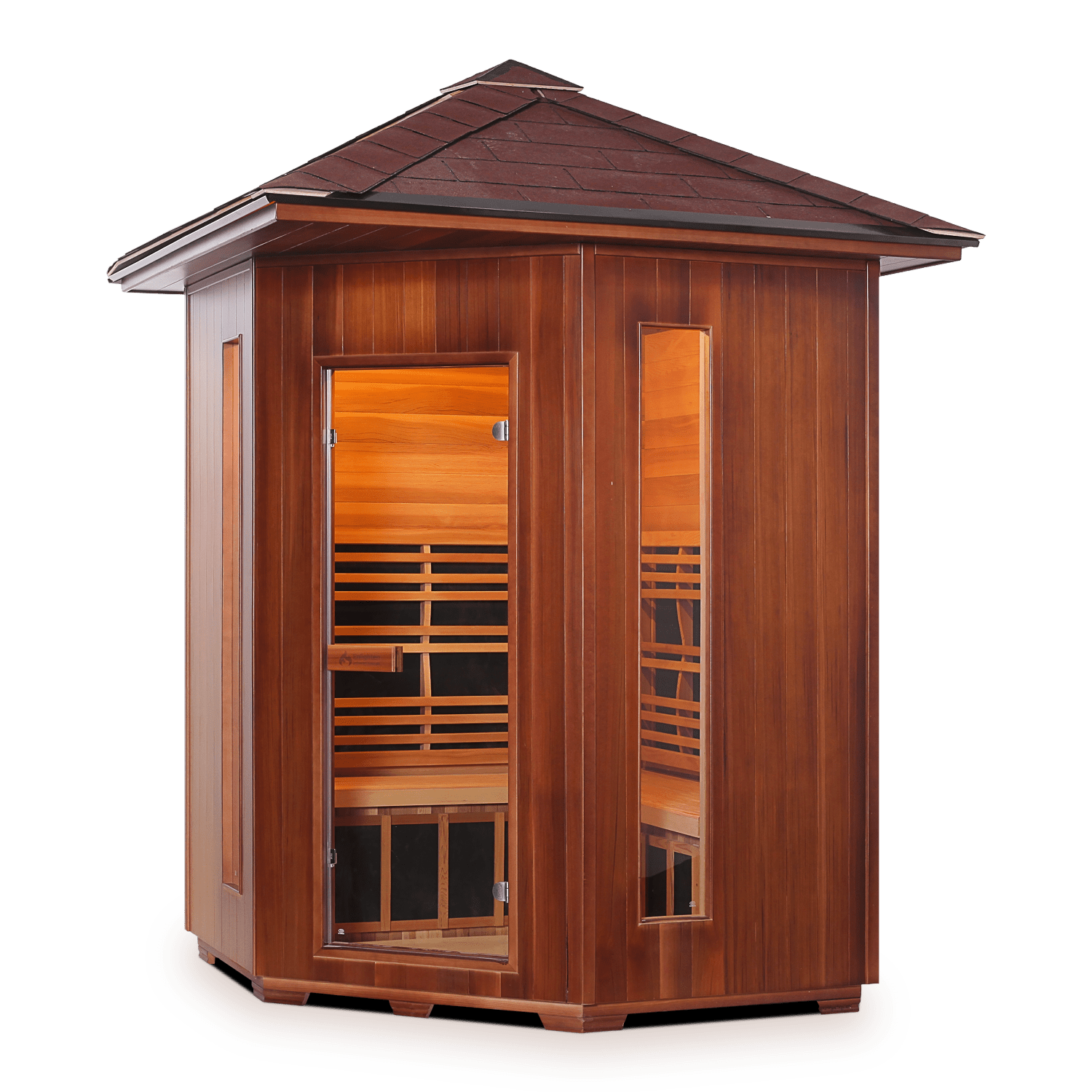 Enlighten Sauna Infrared Sauna Enlighten Sauna - RUSTIC 4 Full Spectrum Infrared Indoor/Outdoor/Corner Sauna