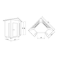 Enlighten Sauna Infrared Sauna Enlighten Sauna - RUSTIC 4 Full Spectrum Infrared Indoor/Outdoor/Corner Sauna