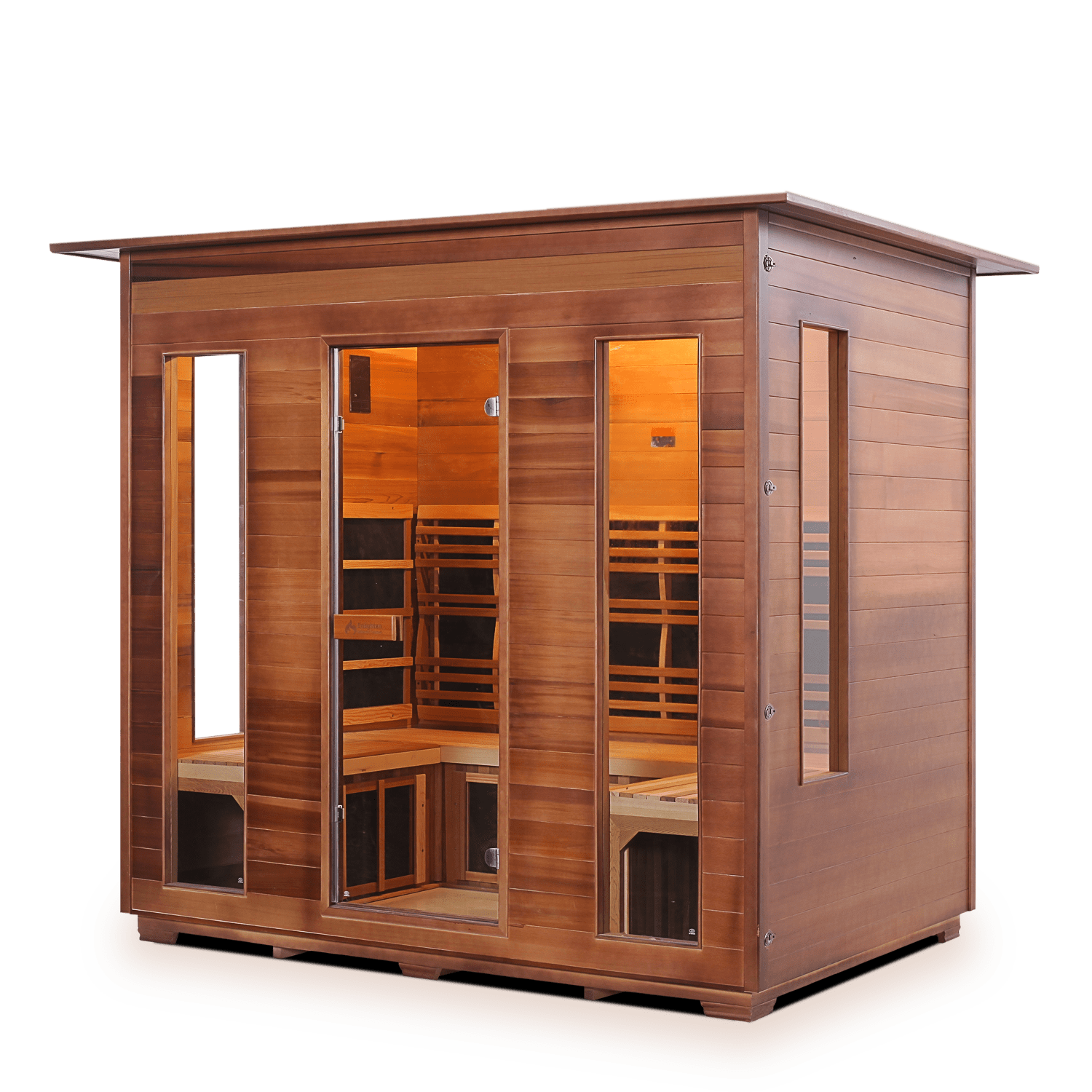 Enlighten Sauna Infrared Sauna Enlighten Sauna - RUSTIC 5 Full Spectrum Infrared Indoor or Outdoor Sauna