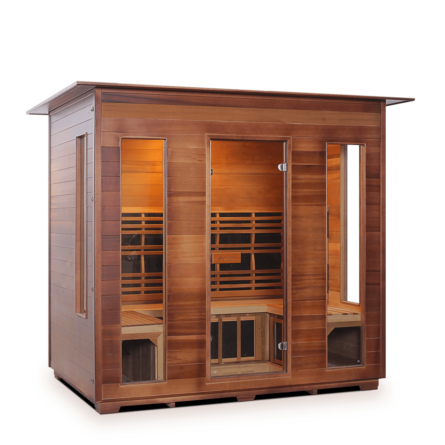 Enlighten Sauna Infrared Sauna Enlighten Sauna - RUSTIC 5 Full Spectrum Infrared Indoor or Outdoor Sauna