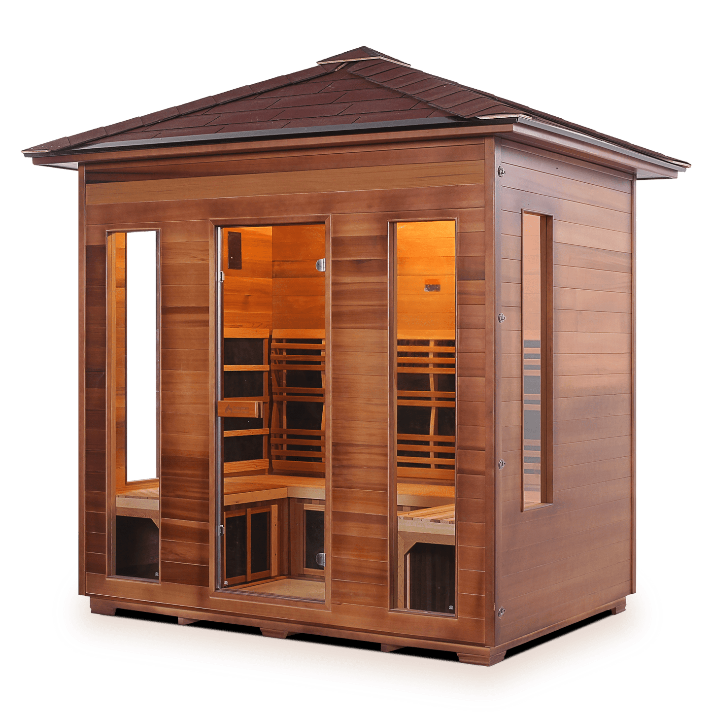 Enlighten Sauna Infrared Sauna Enlighten Sauna - RUSTIC 5 Full Spectrum Infrared Indoor or Outdoor Sauna