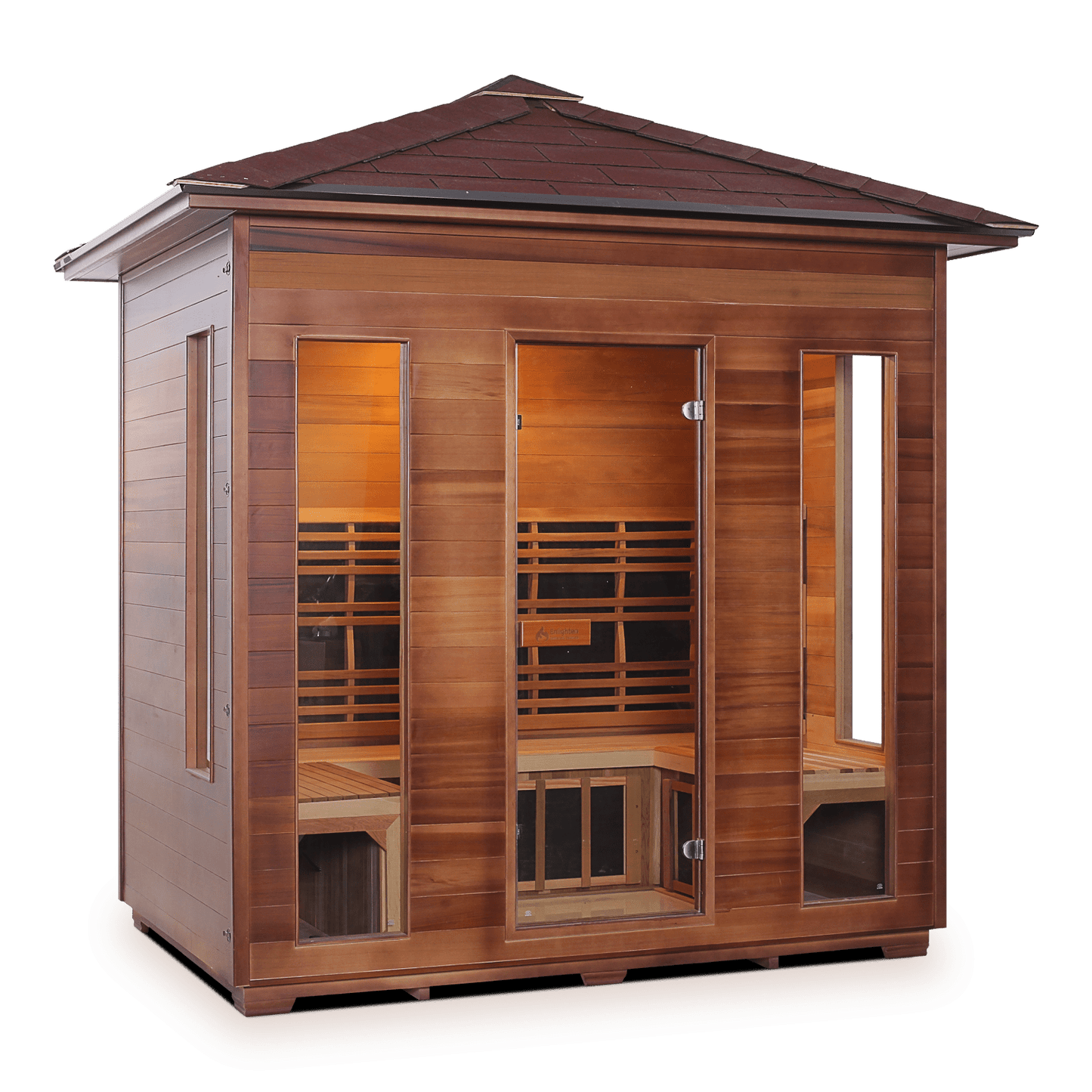 Enlighten Sauna Infrared Sauna Enlighten Sauna - RUSTIC 5 Full Spectrum Infrared Indoor or Outdoor Sauna