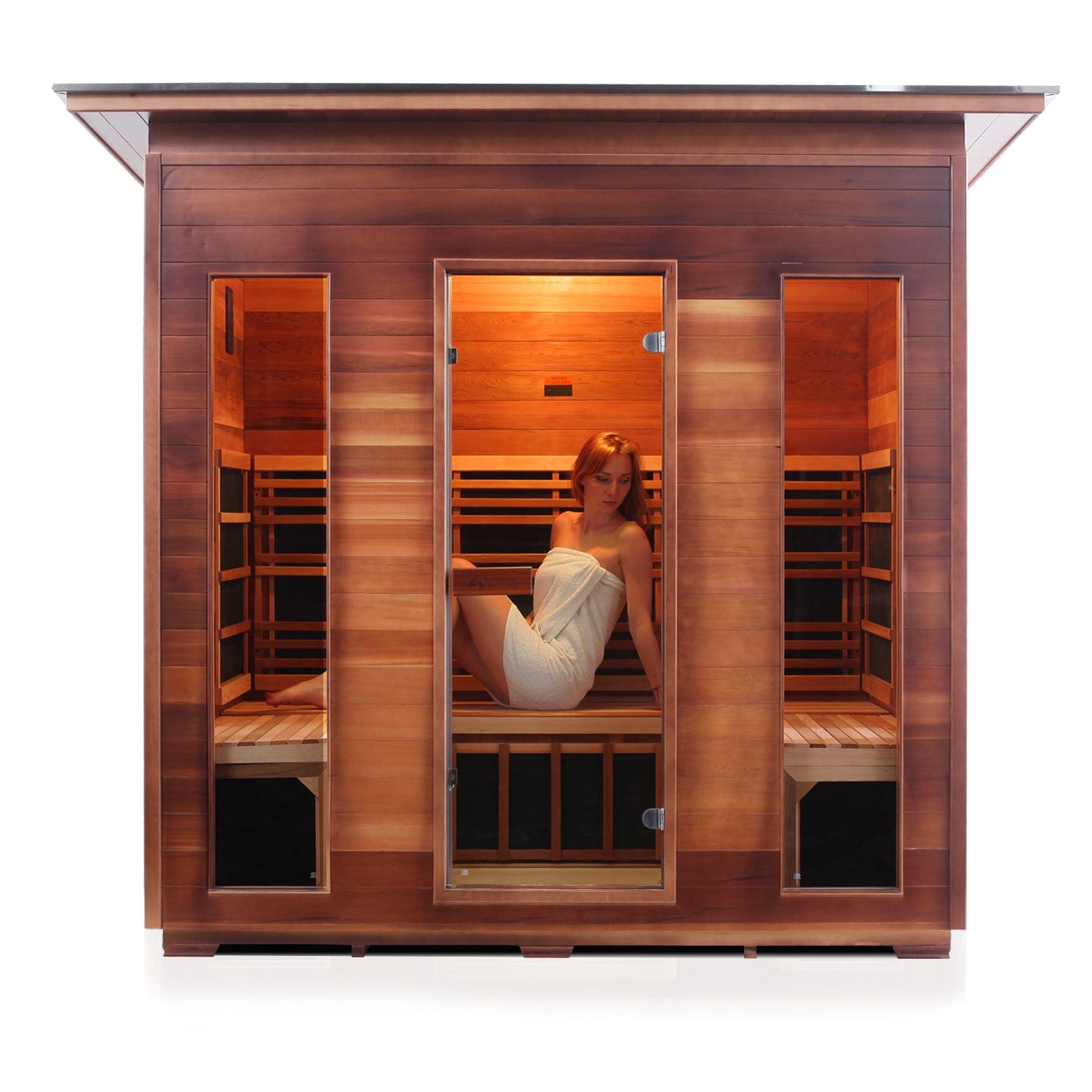 Enlighten Sauna Infrared Sauna Enlighten Sauna - RUSTIC 5 Full Spectrum Infrared Indoor or Outdoor Sauna