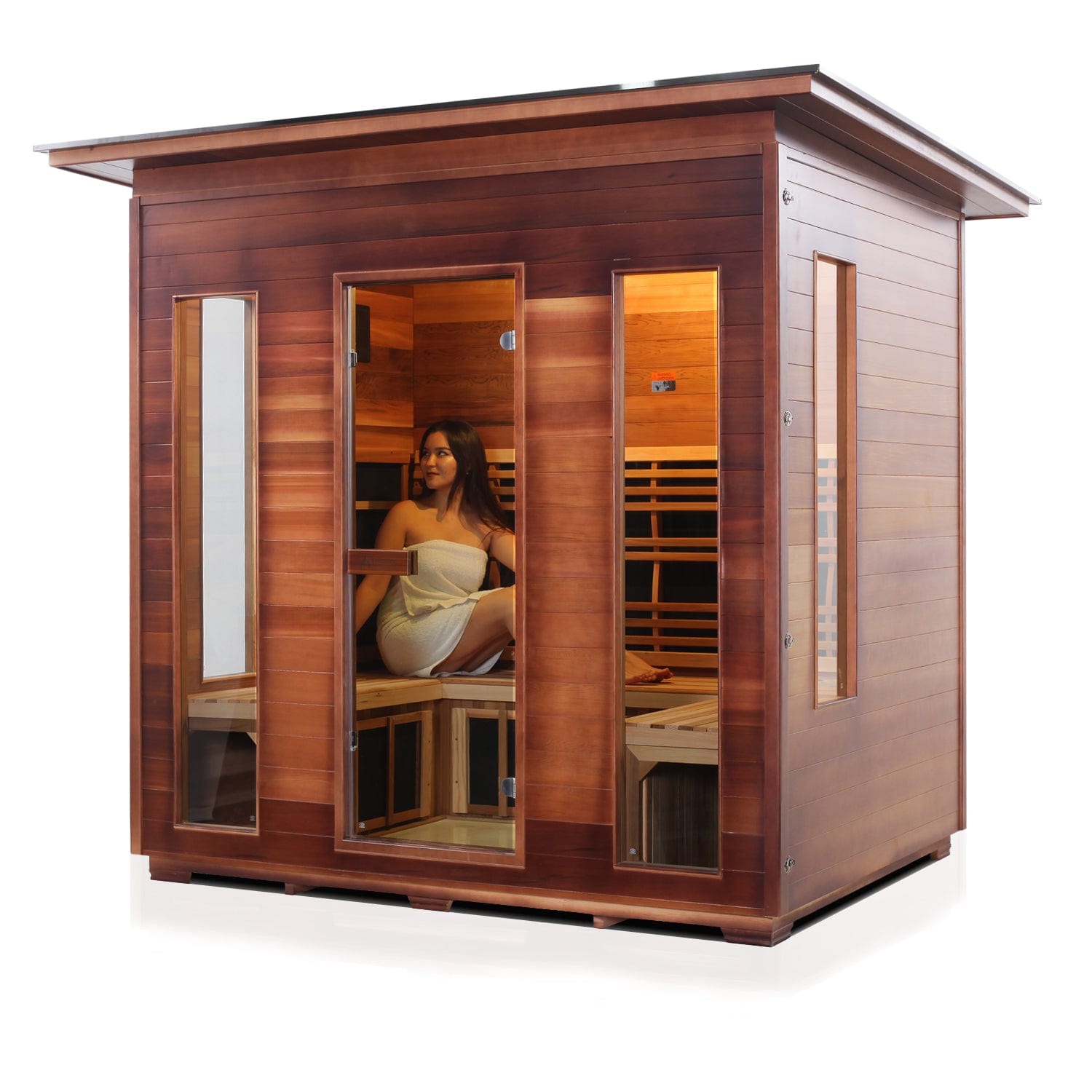 Enlighten Sauna Infrared Sauna Enlighten Sauna - RUSTIC 5 Full Spectrum Infrared Indoor or Outdoor Sauna