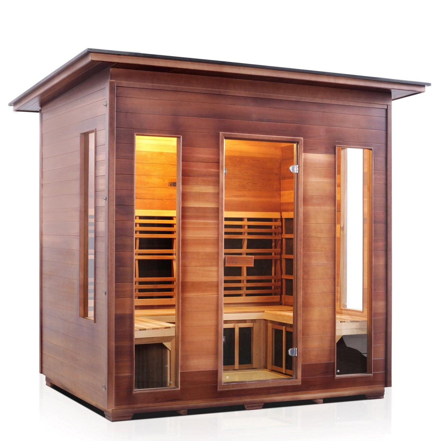 Enlighten Sauna Infrared Sauna Enlighten Sauna - RUSTIC 5 Full Spectrum Infrared Indoor or Outdoor Sauna