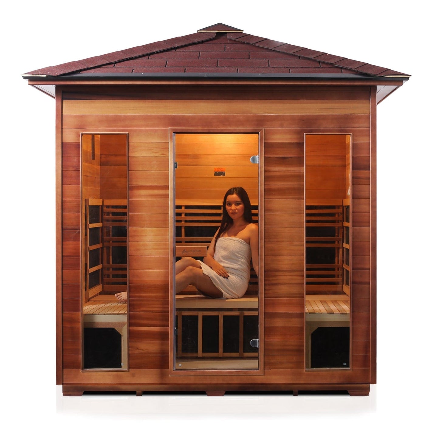 Enlighten Sauna Infrared Sauna Enlighten Sauna - RUSTIC 5 Full Spectrum Infrared Indoor or Outdoor Sauna