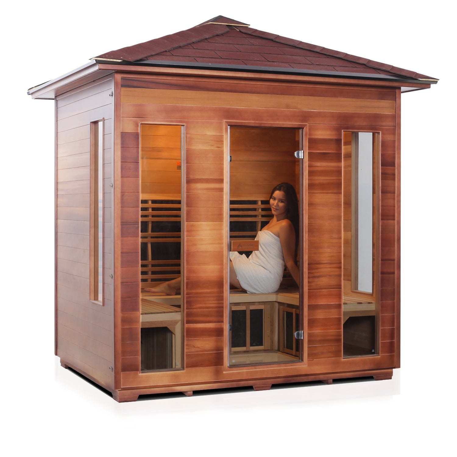 Enlighten Sauna Infrared Sauna Enlighten Sauna - RUSTIC 5 Full Spectrum Infrared Indoor or Outdoor Sauna