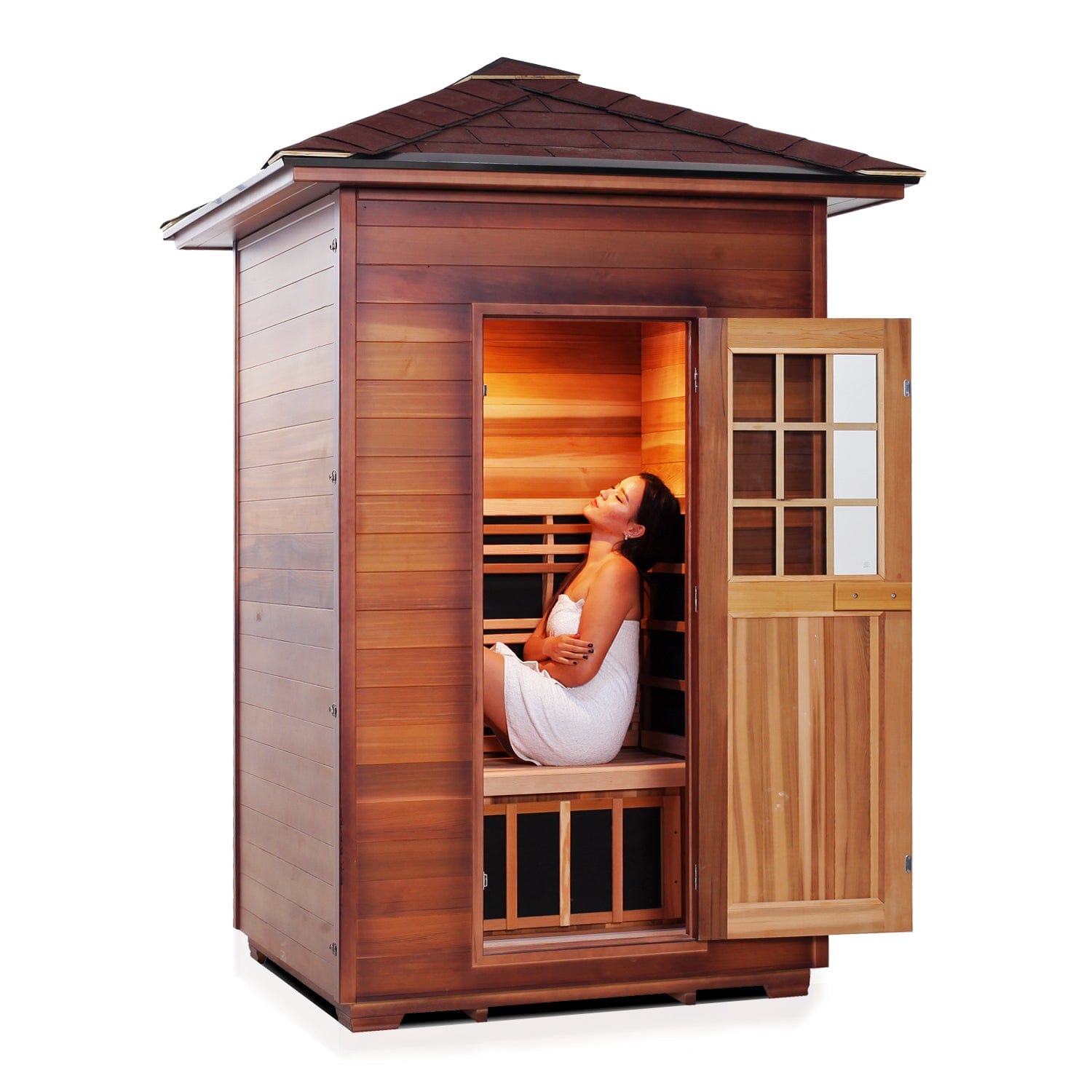 Enlighten Sauna Infrared Sauna Enlighten Sauna - SIERRA 2 Full Spectrum Infrared Indoor or Outdoor Sauna