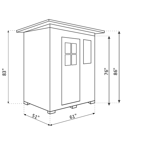 Enlighten Sauna Infrared Sauna Enlighten Sauna - SIERRA 3 Full Spectrum Infrared Indoor or Outdoor Sauna