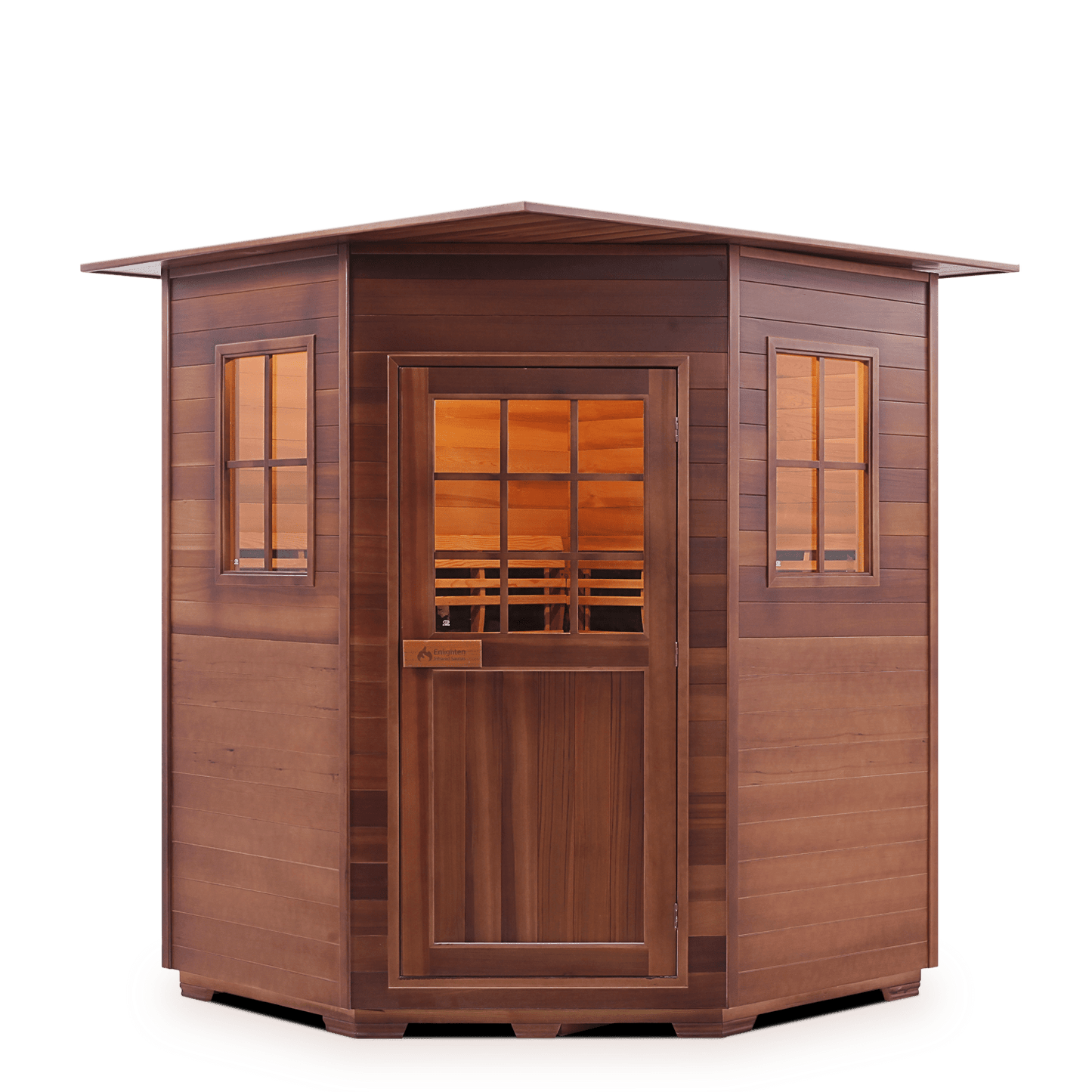 Enlighten Sauna Infrared Sauna Indoor Corner Unit Enlighten Sauna - SIERRA 4 Full Spectrum Infrared Indoor/Outdoor/Corner Sauna