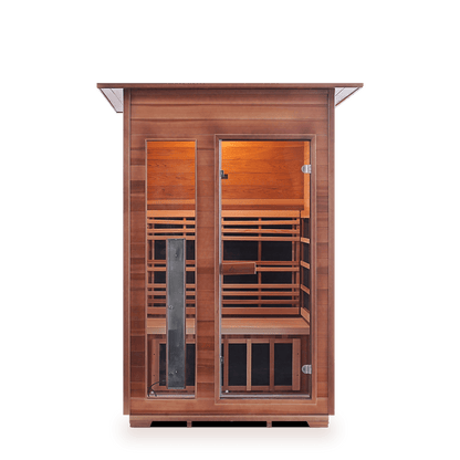 Enlighten Sauna Infrared Sauna Indoor Enlighten Sauna - RUSTIC 2 Full Spectrum Infrared Indoor or Outdoor Sauna