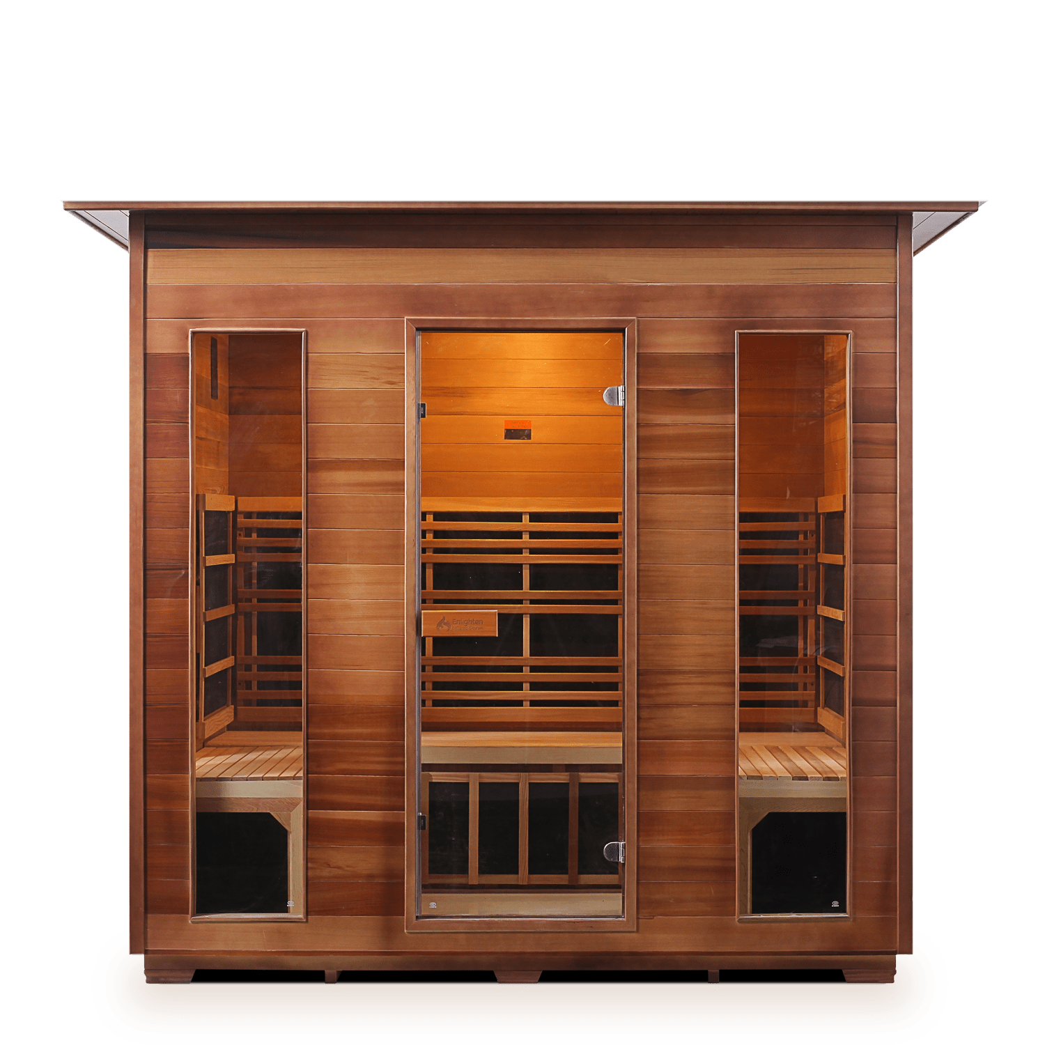 Enlighten Sauna Infrared Sauna Indoor Enlighten Sauna - RUSTIC 5 Full Spectrum Infrared Indoor or Outdoor Sauna