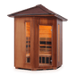 Enlighten Sauna Infrared Sauna Outdoor Peak Corner Unit Enlighten Sauna - RUSTIC 4 Full Spectrum Infrared Indoor/Outdoor/Corner Sauna