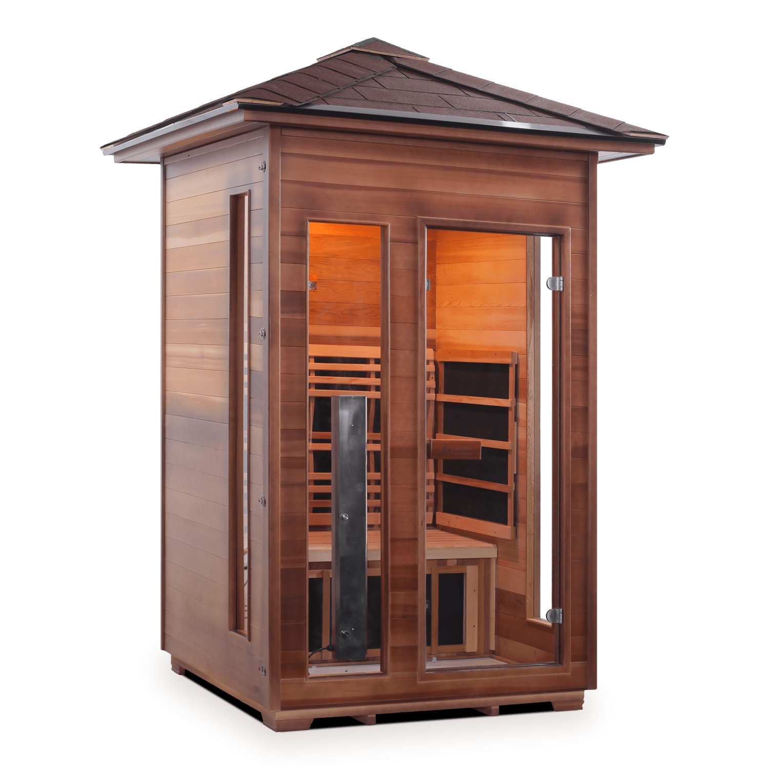 Enlighten Sauna Infrared Sauna Outdoor Peak Enlighten Sauna - RUSTIC 2 Full Spectrum Infrared Indoor or Outdoor Sauna