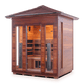 Enlighten Sauna Infrared Sauna Outdoor Peak Enlighten Sauna - RUSTIC 4 Full Spectrum Infrared Indoor/Outdoor/Corner Sauna