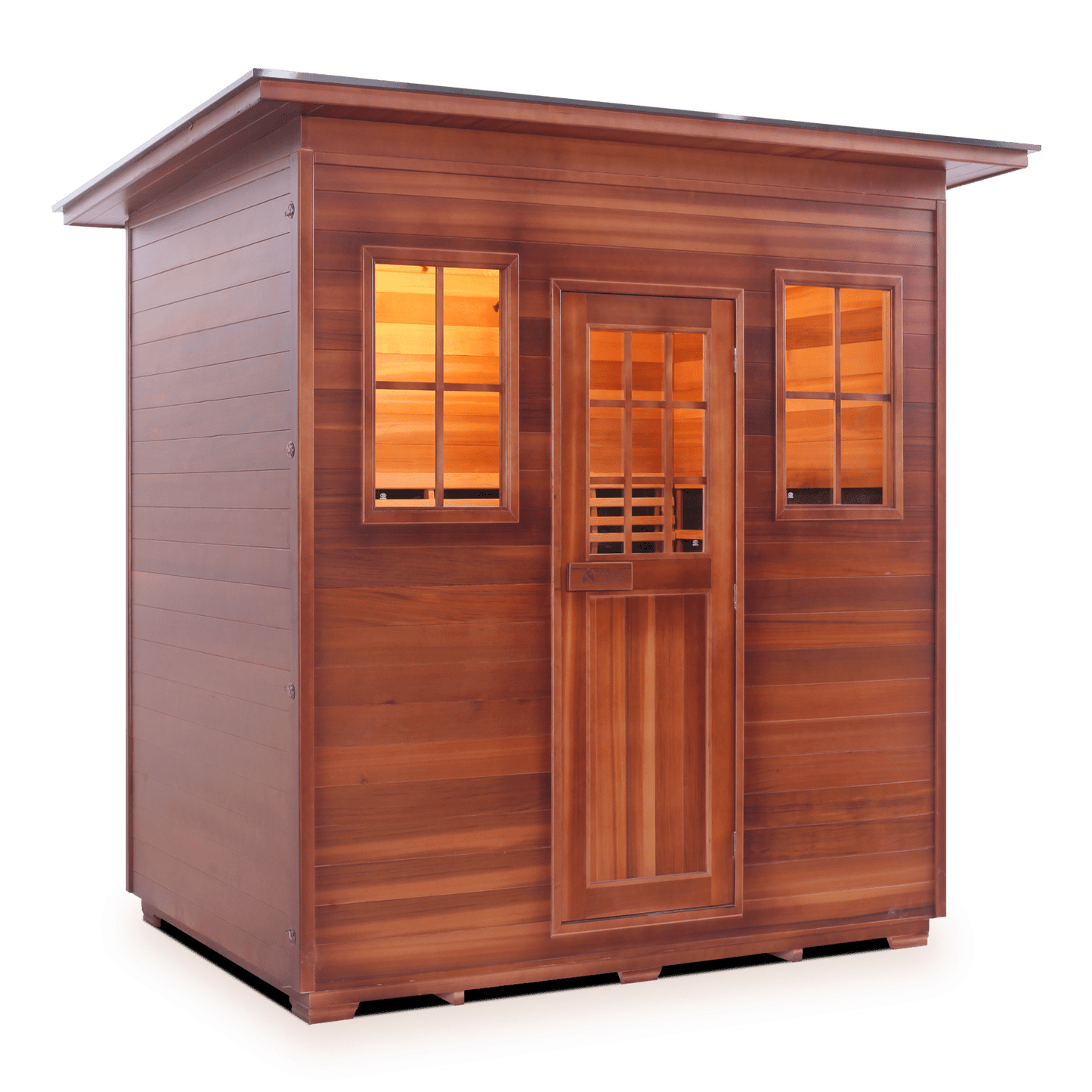 Enlighten Sauna Infrared Sauna Outdoor Slope Enlighten Sauna - SIERRA 5 Full Spectrum Infrared Indoor or Outdoor Sauna