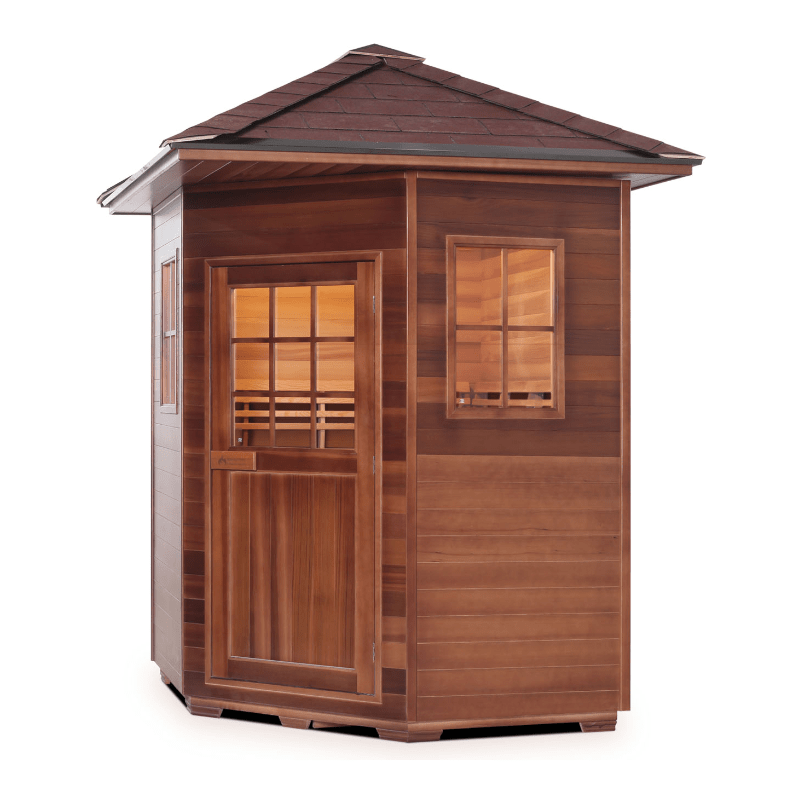 Enlighten Sauna Traditional Sauna Enlighten Sauna - MoonLight 4 Dry Traditional Indoor/Outdoor/Corner Sauna