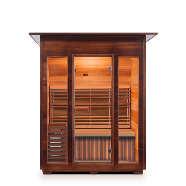 Enlighten Sauna Traditional Sauna Indoor Enlighten Sauna - SunRise 3 Dry Traditional Indoor or Outdoor Sauna