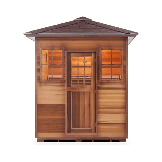 Enlighten Sauna Traditional Sauna Indoor (flat roof) Enlighten Sauna - MoonLight 4 Dry Traditional Indoor/Outdoor/Corner Sauna