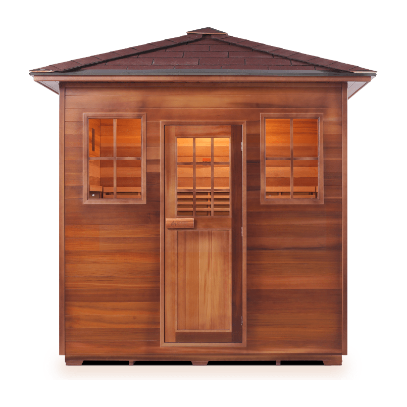 Enlighten Sauna Traditional Sauna Indoor (flat roof) Enlighten Sauna - MoonLight 5 Dry Traditional Indoor or Outdoor Sauna