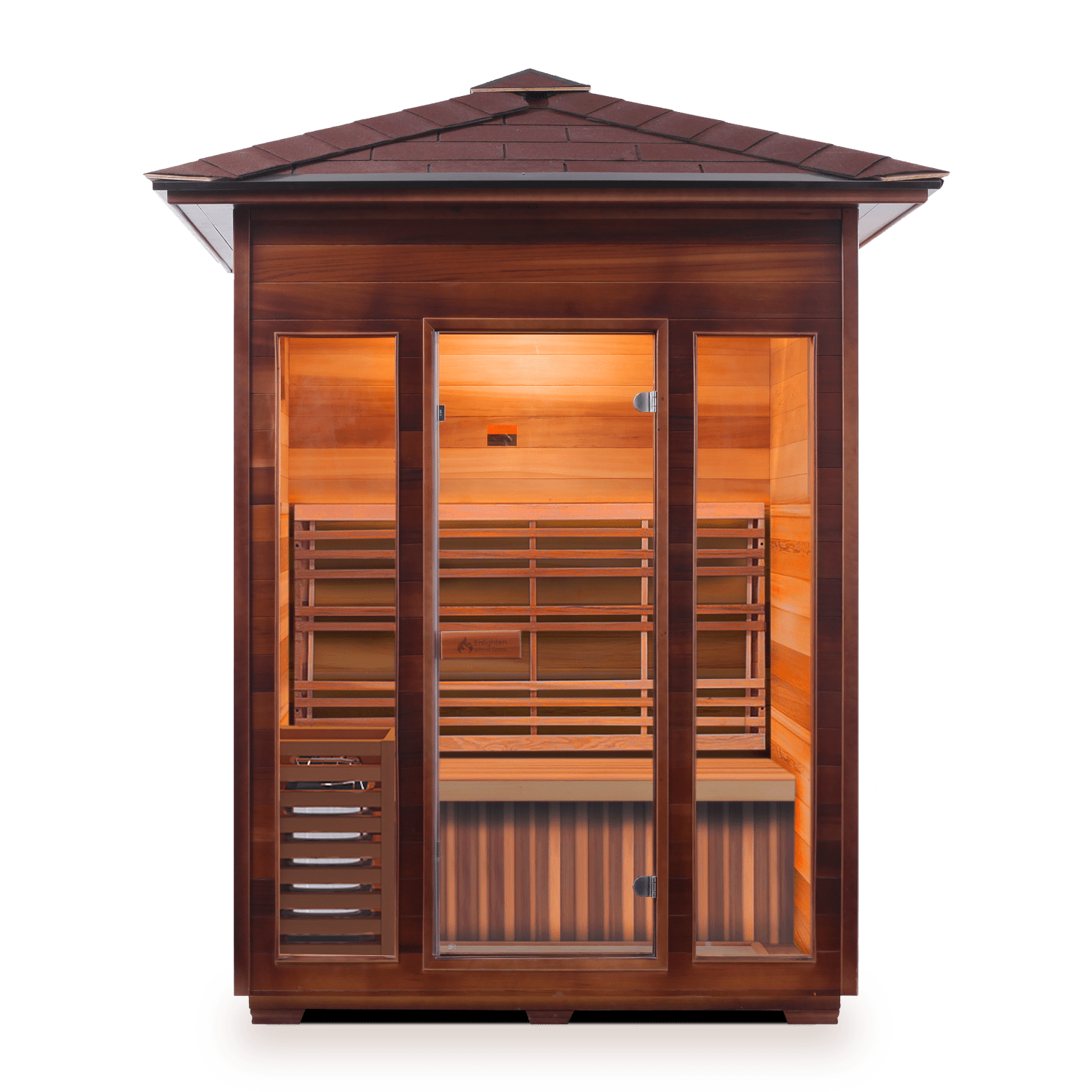 Enlighten Sauna Traditional Sauna Outdoor Peak Enlighten Sauna - SunRise 3 Dry Traditional Indoor or Outdoor Sauna