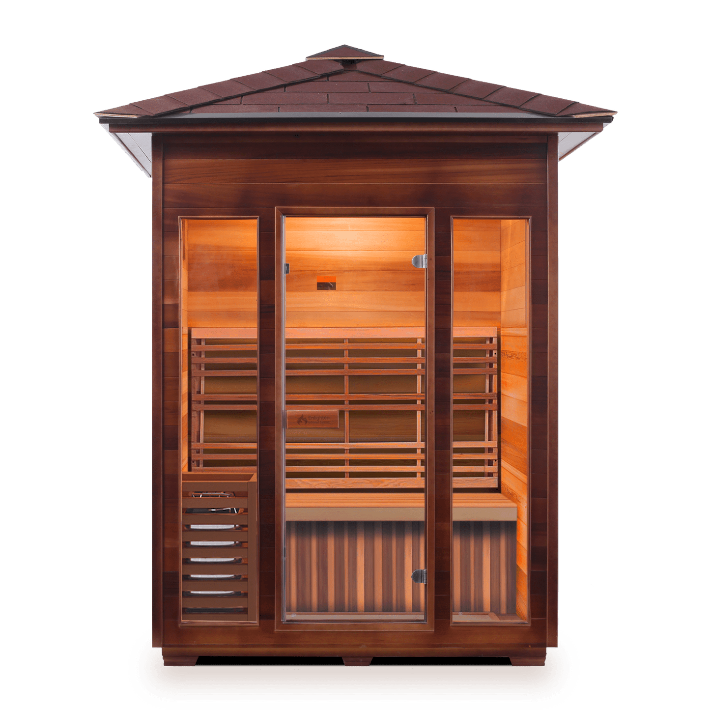 Enlighten Sauna Traditional Sauna Outdoor Peak Enlighten Sauna - SunRise 3 Dry Traditional Indoor or Outdoor Sauna