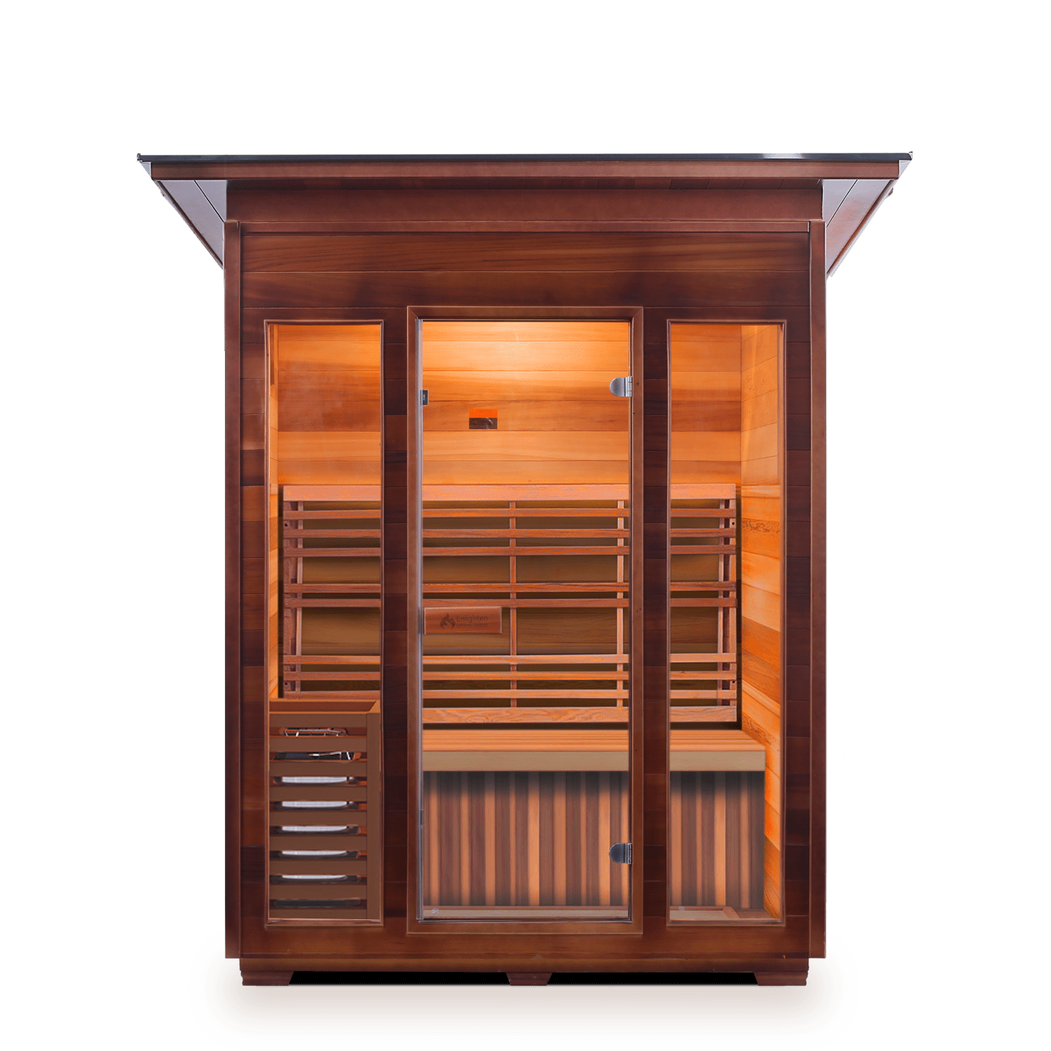 Enlighten Sauna Traditional Sauna Outdoor Slope Enlighten Sauna - SunRise 3 Dry Traditional Indoor or Outdoor Sauna