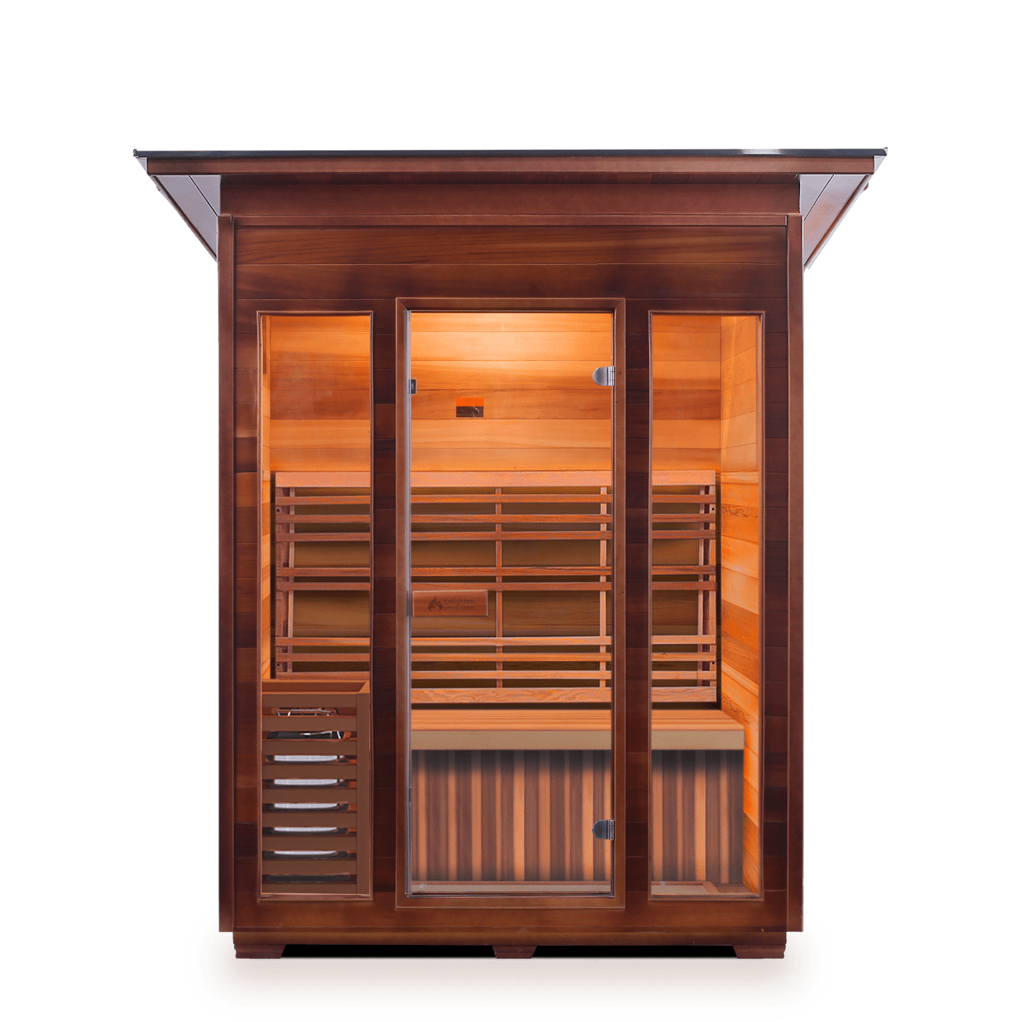 Enlighten Sauna Traditional Sauna Outdoor Slope Enlighten Sauna - SunRise 3 Dry Traditional Indoor or Outdoor Sauna