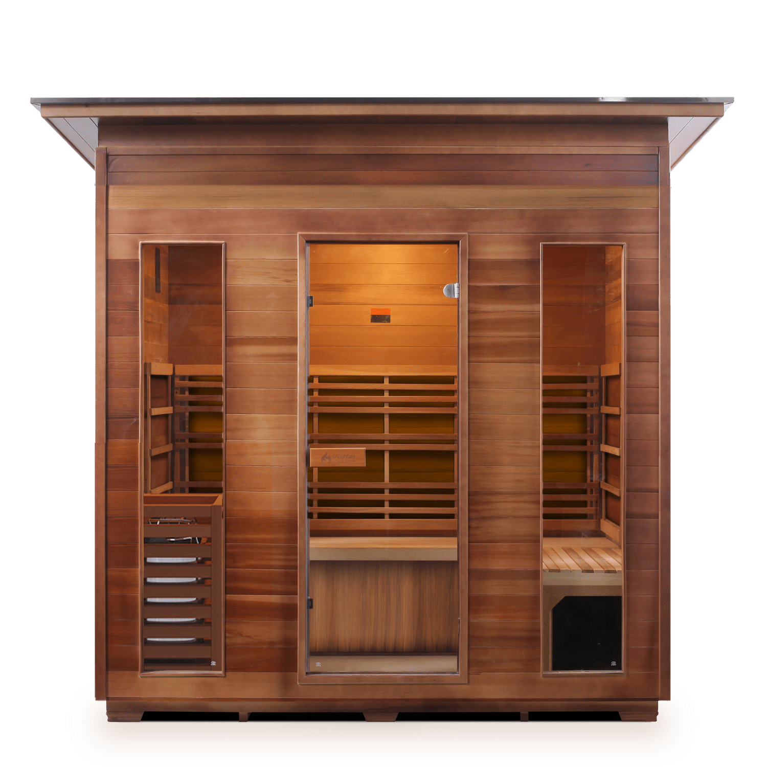 Enlighten Sauna Traditional Sauna Outdoor Slope Enlighten Sauna - SunRise 5 Dry Traditional Indoor or Outdoor Sauna