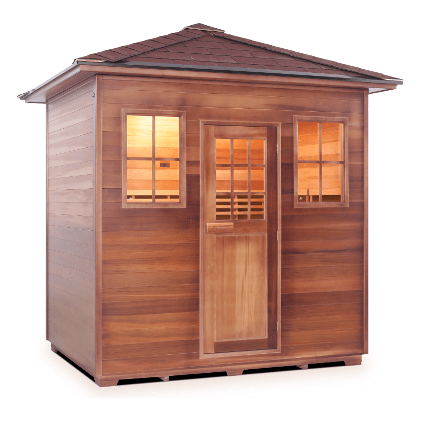 Enlighten Sauna Traditional Sauna Outdoor Slope (sloped roof) Enlighten Sauna - MoonLight 5 Dry Traditional Indoor or Outdoor Sauna