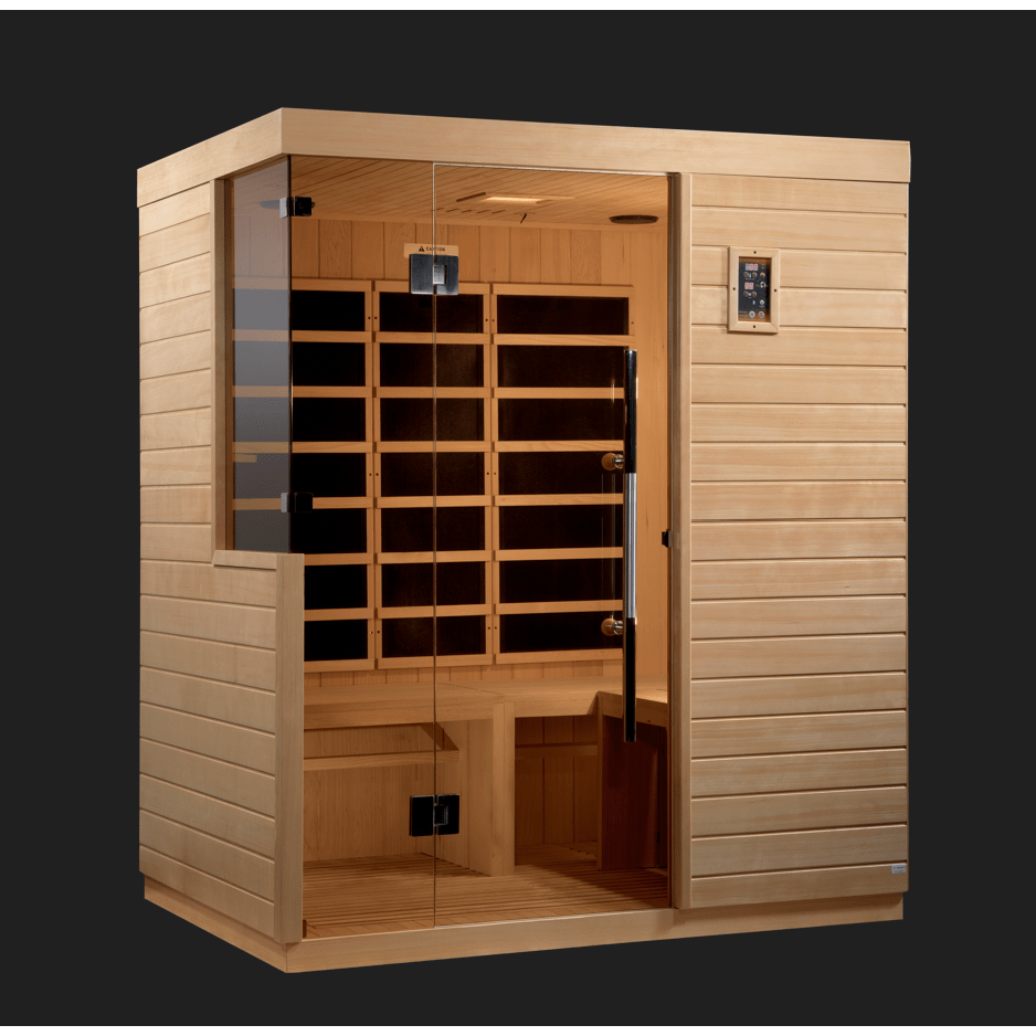 Golden Designs Sauna Golden Designs Bilbao 3 Person Ultra Low EMF FAR Infrared Sauna