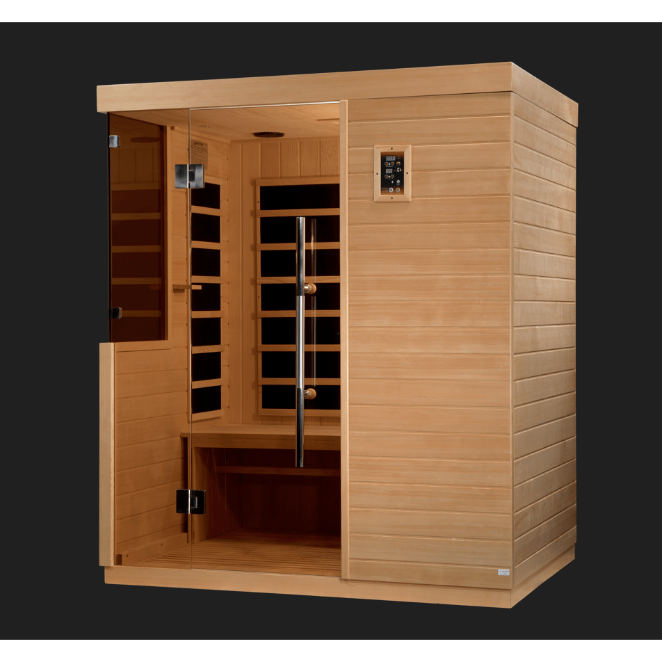 Golden Designs Sauna Golden Designs Bilbao 3 Person Ultra Low EMF FAR Infrared Sauna