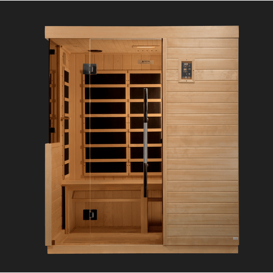 Golden Designs Sauna Golden Designs Bilbao 3 Person Ultra Low EMF FAR Infrared Sauna