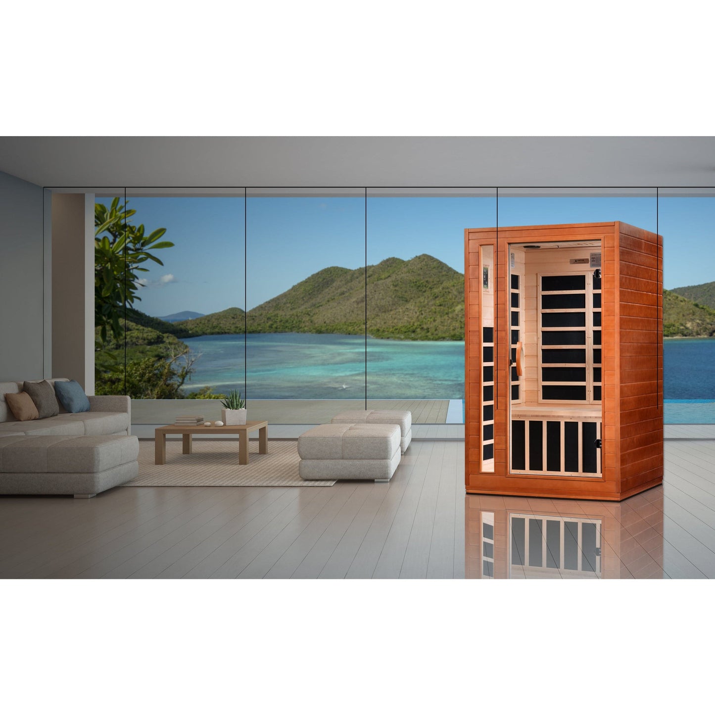 Golden Designs Sauna Golden Designs Cardoba 2 Person Ultra Low EMF FAR Infrared Sauna (New 2023 Model)