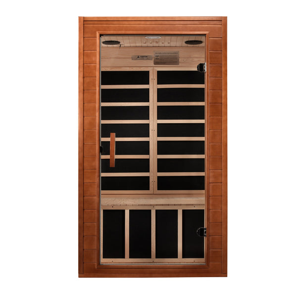 Golden Designs Sauna Golden Designs Dynamic Avila Elite 1-2-person Ultra Low EMF FAR Infrared Sauna - Canadian Hemlock