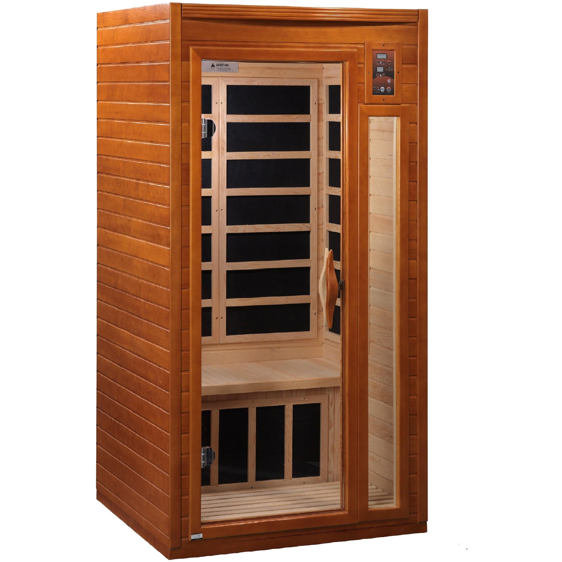 Golden Designs Sauna Golden Designs Dynamic Barcelona 1-2-person Low EMF (Under 8MG) FAR Infrared Sauna (Canadian Hemlock)