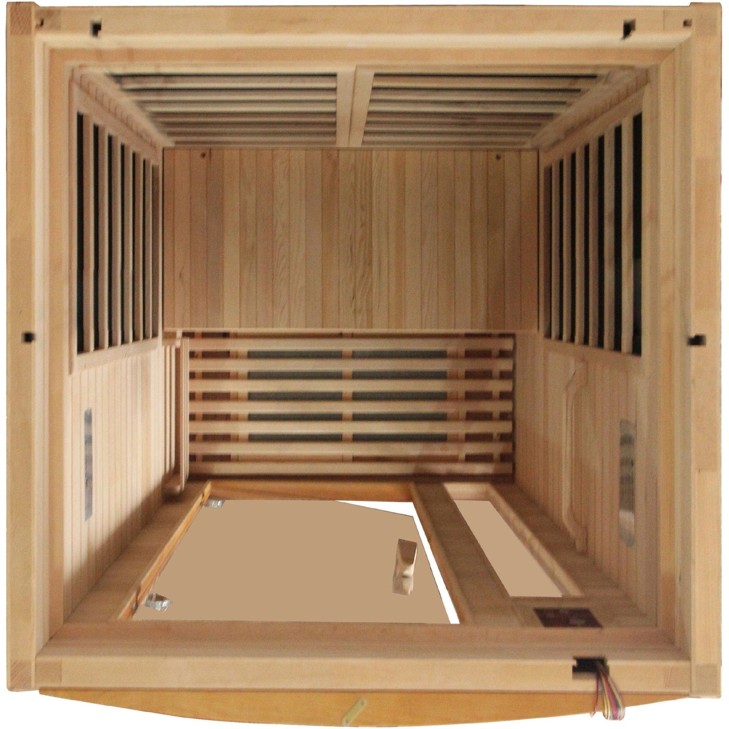 Golden Designs Sauna Golden Designs Dynamic Barcelona 1-2-person Low EMF (Under 8MG) FAR Infrared Sauna (Canadian Hemlock)