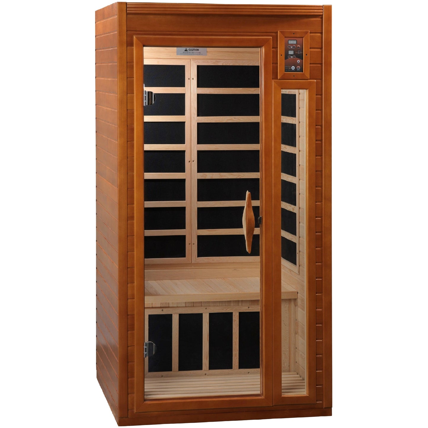 Golden Designs Sauna Golden Designs Dynamic Barcelona 1-2-person Low EMF (Under 8MG) FAR Infrared Sauna (Canadian Hemlock)