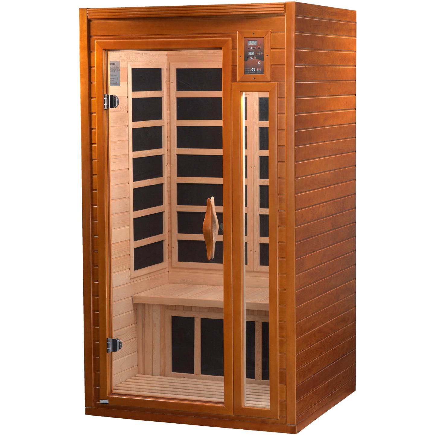 Golden Designs Sauna Golden Designs Dynamic Barcelona 1-2-person Low EMF (Under 8MG) FAR Infrared Sauna (Canadian Hemlock)