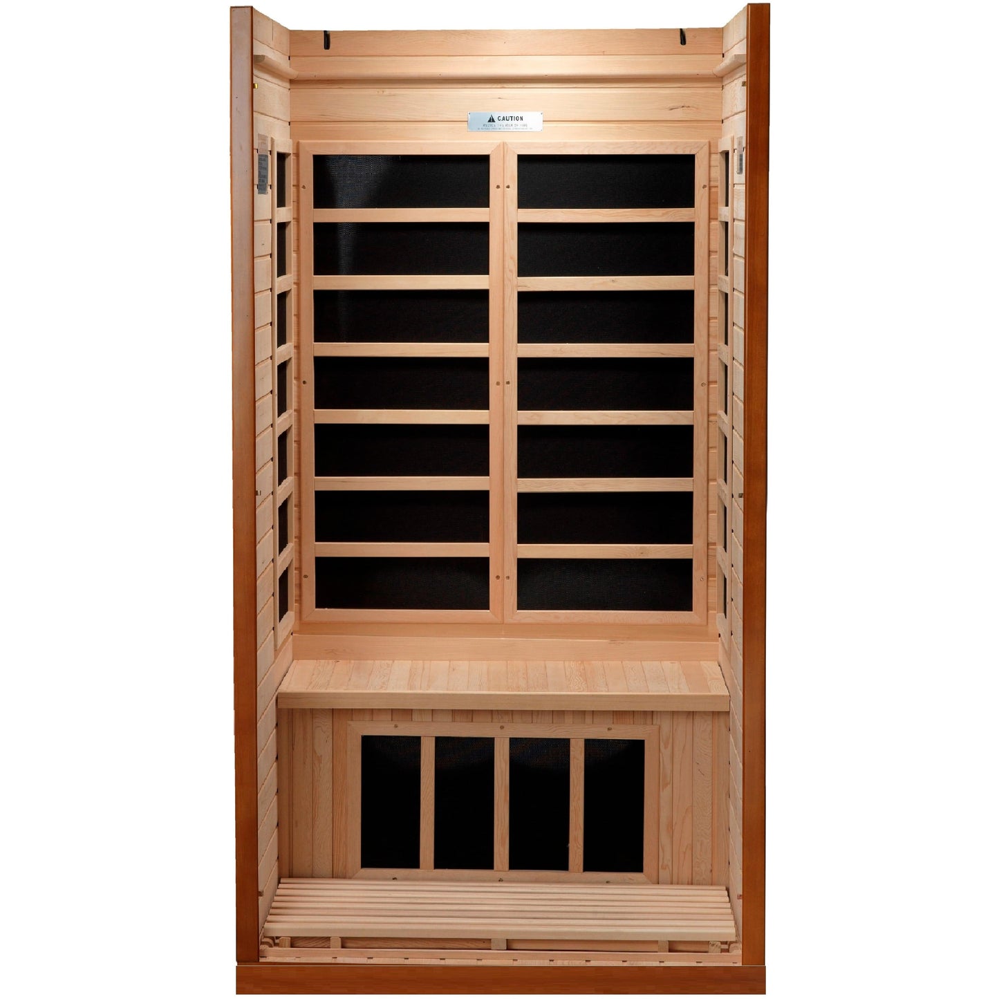 Golden Designs Sauna Golden Designs Dynamic Barcelona 1-2-person Low EMF (Under 8MG) FAR Infrared Sauna (Canadian Hemlock)