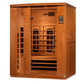 Golden Designs Sauna Golden Designs Dynamic Lugano 3-Person Full Spectrum Near Zero EMF FAR Infrared Sauna - Canadian Hemlock