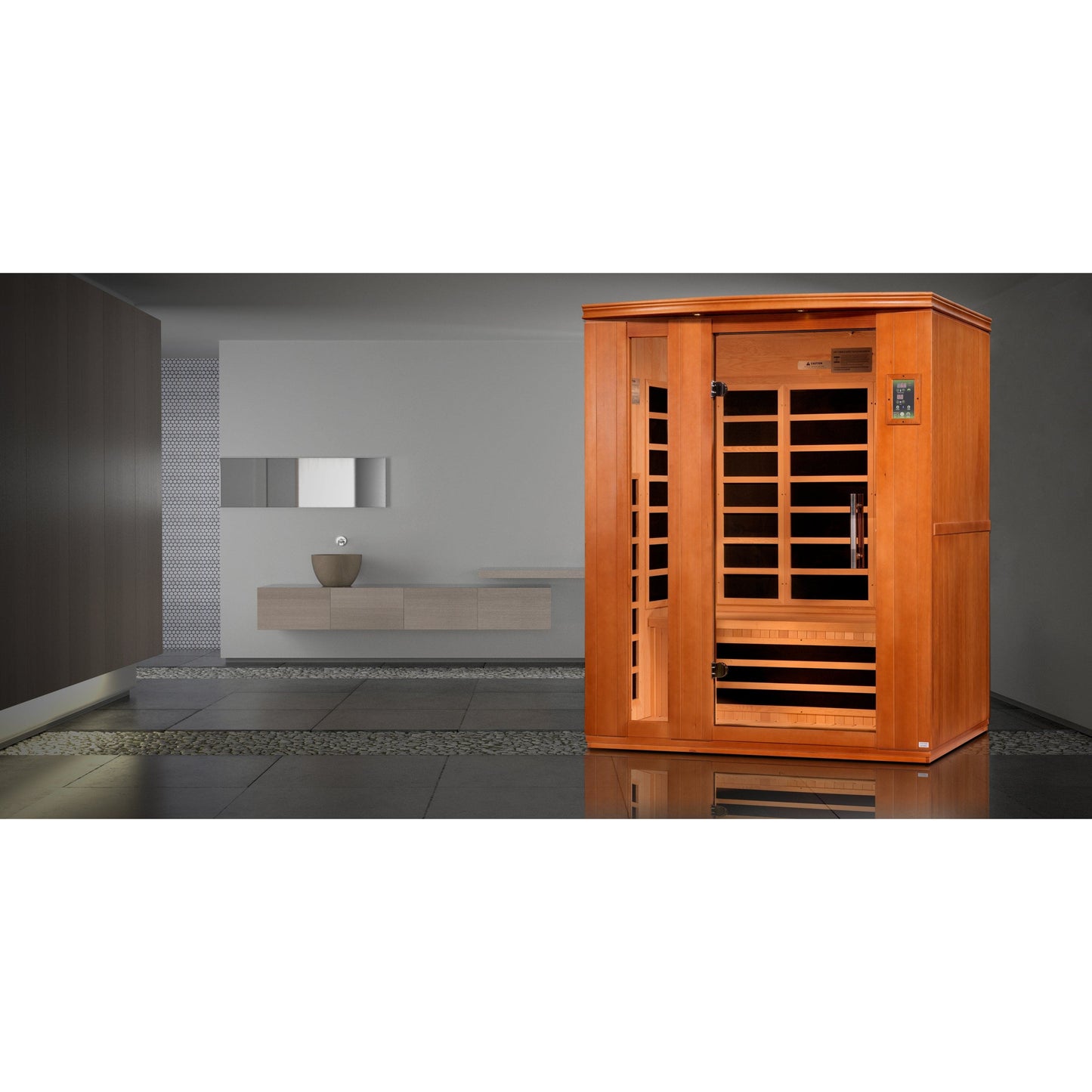 Golden Designs Sauna Golden Designs Dynamic Lugano 3-person Ultra Low EMF FAR Infrared Sauna