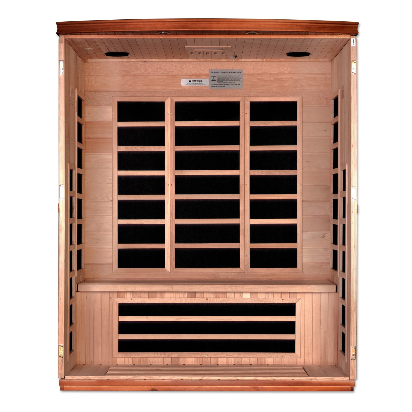 Golden Designs Sauna Golden Designs Dynamic Lugano 3-person Ultra Low EMF FAR Infrared Sauna